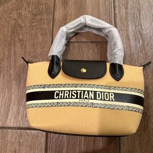Dior Beige and Black Crossbody Bag